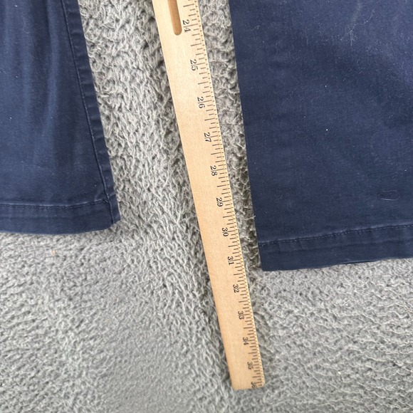 American Eagle Outfitters Pant Womens 8 Blue Cotton Chino Flared Preppy Business - Picture 9 of 11